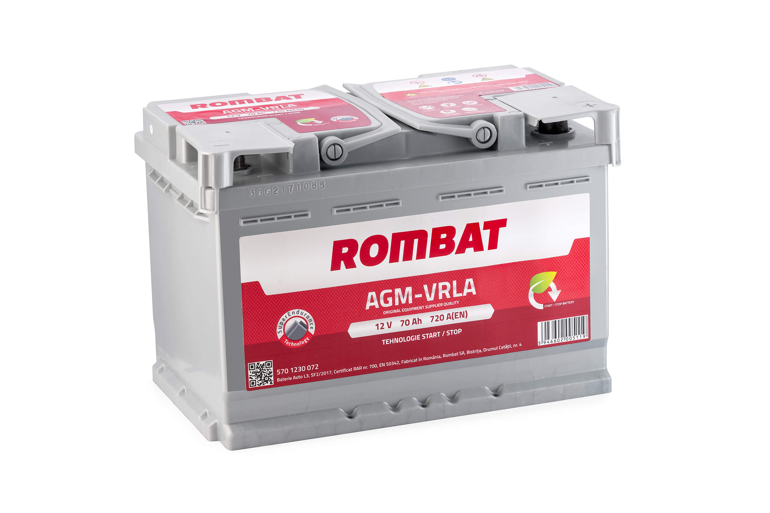 ROMBAT 12V 70AH Akkumulátor 760A J+ /START-STOP/
